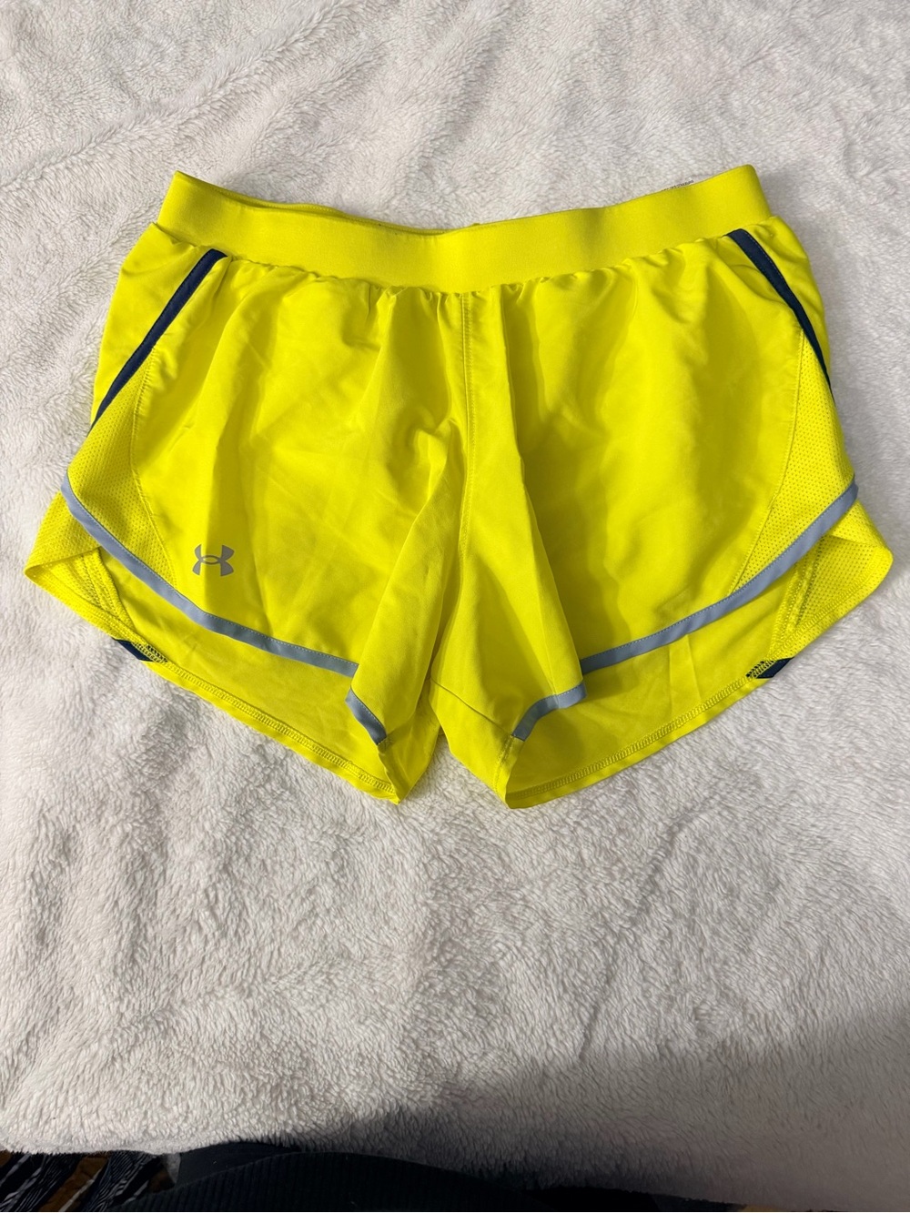 Under Armour Women’s Neon Yellow Athletic Running Shorts